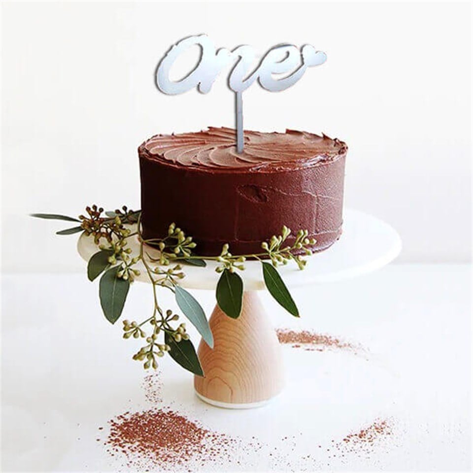 Pleksi Pasta Süsü Yazı One Gümüş