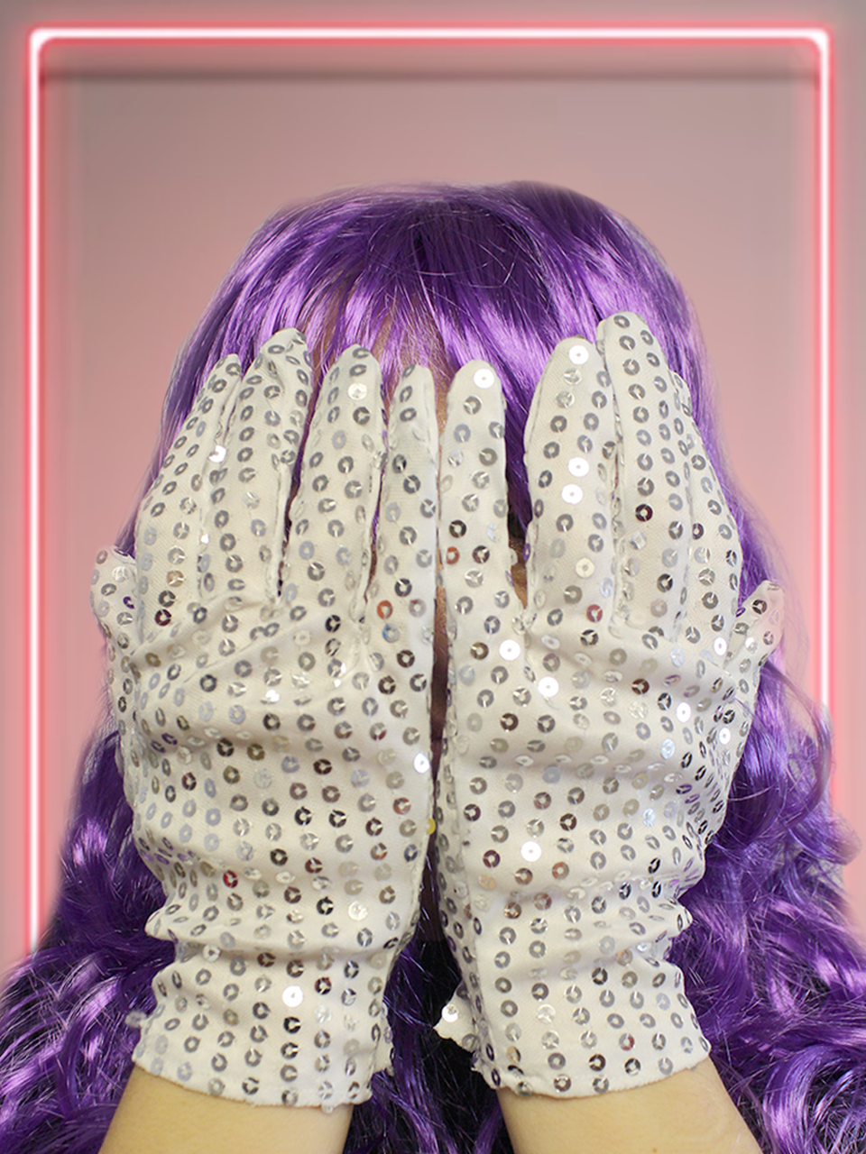 Pullu Eldiven Bride Bekarlığa Veda Partisi Kostümü Gümüş