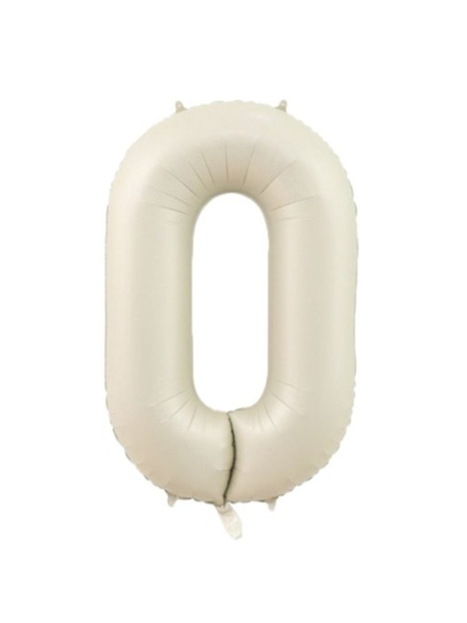 Rakam Folyo Balon 0 Rakamı Krem 76 cm 34 inc