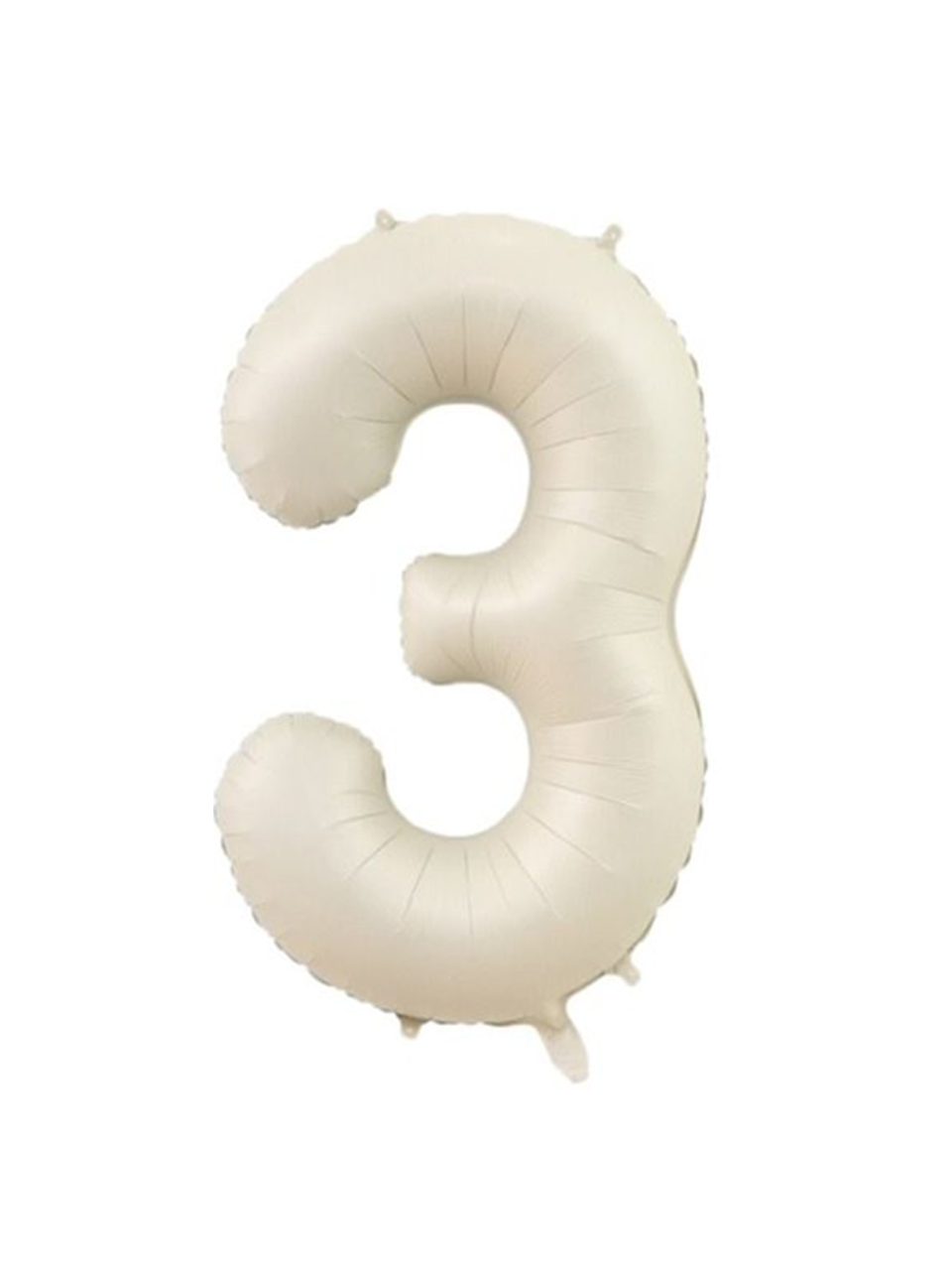 Rakam Folyo Balon 3 Rakamı Krem 76 cm 34 inc