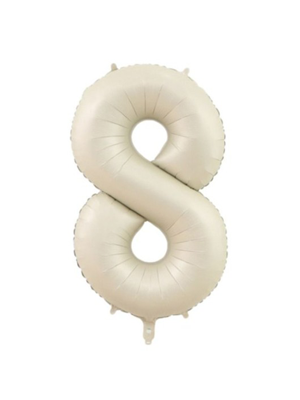 Rakam Folyo Balon 8 Rakamı Krem 76 cm 34 inc