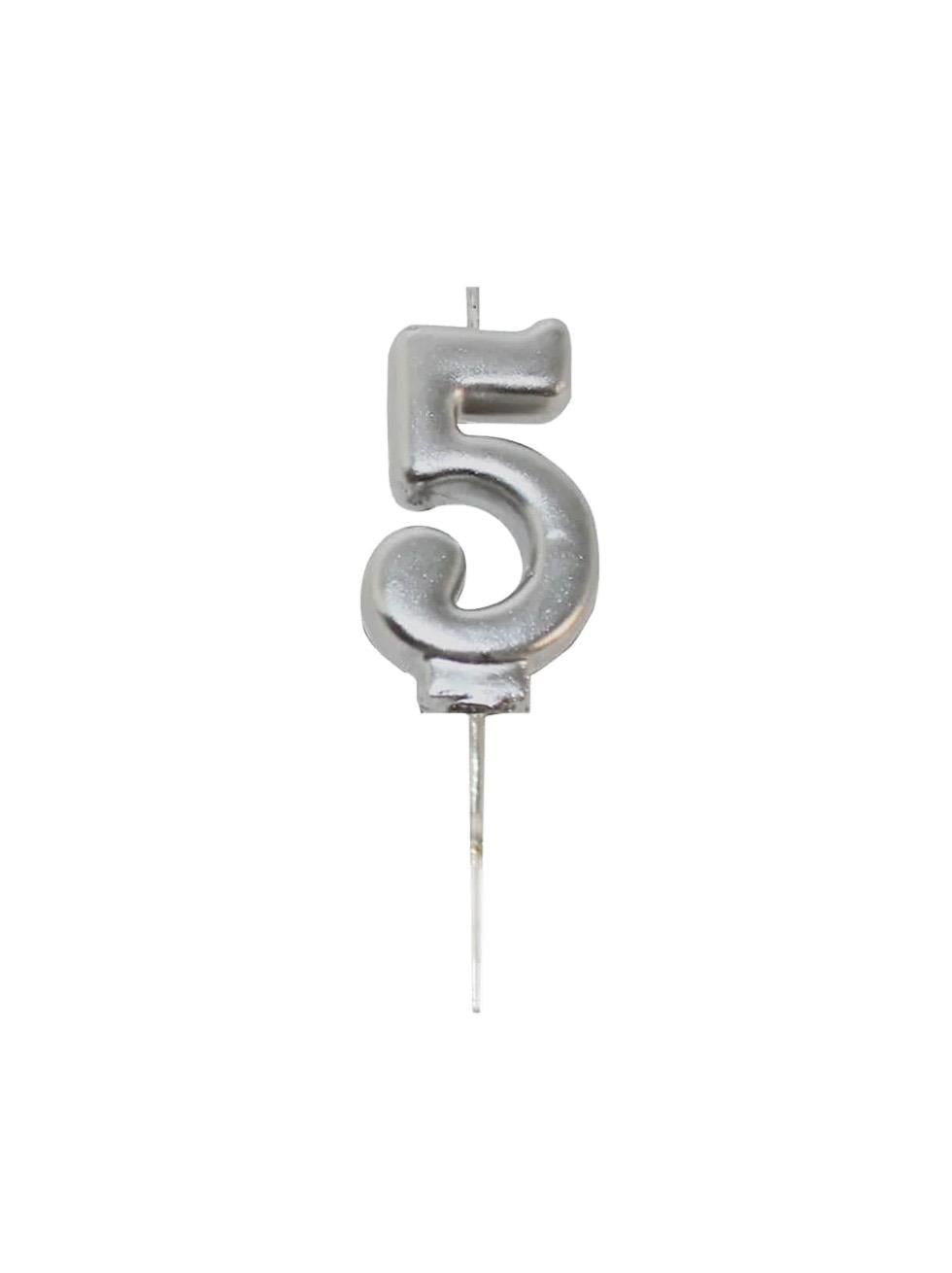 Rakam Mum Gümüş No:5