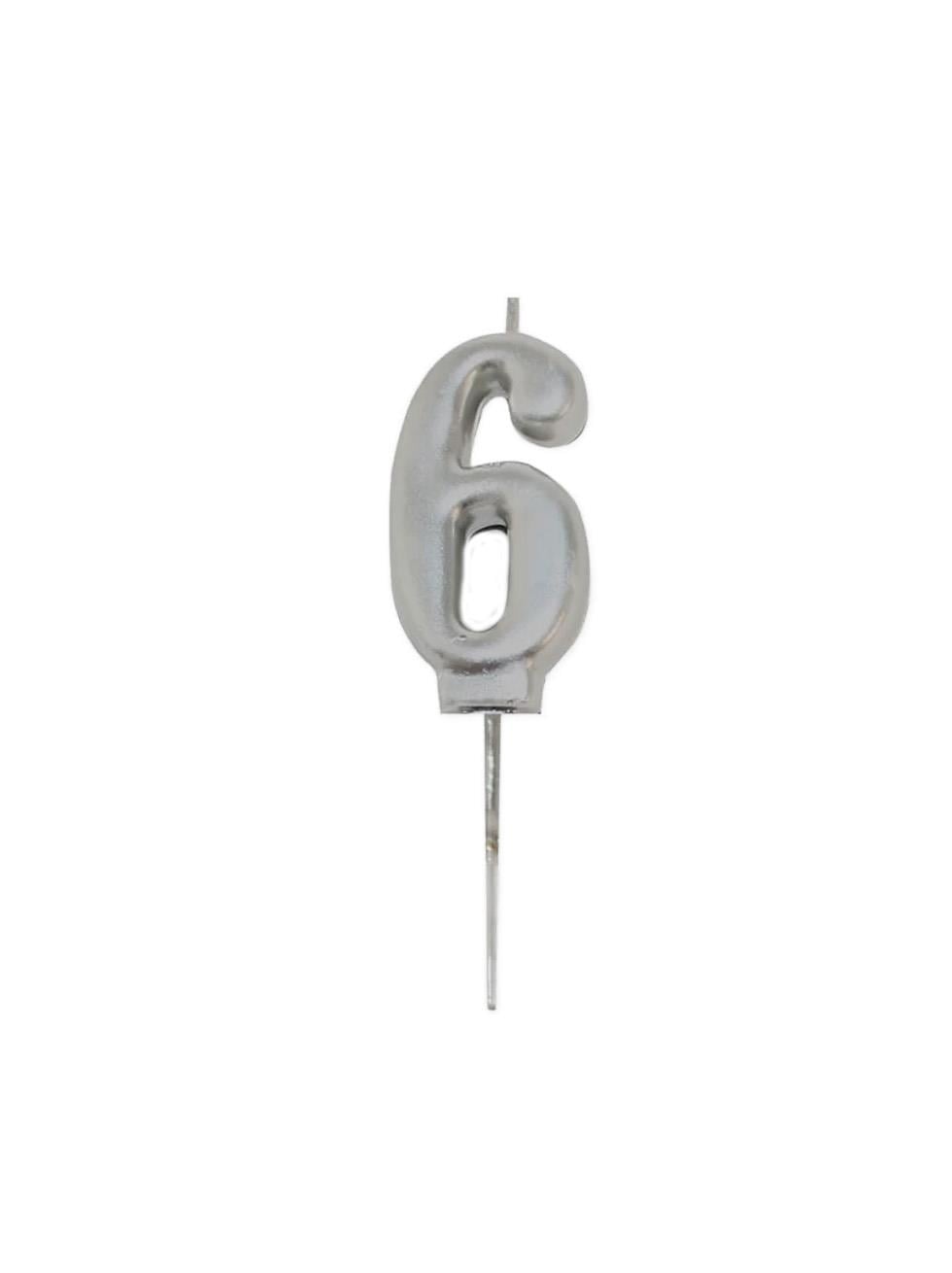 Rakam Mum Gümüş No:6