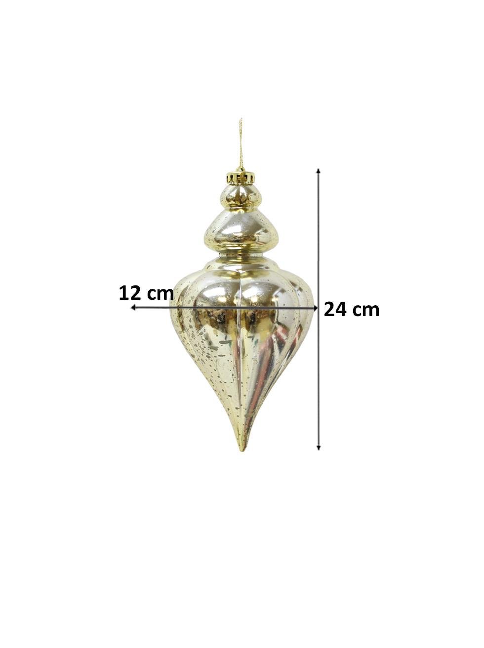 Ramazan Özel Dekoratif Sarkıt Süs Eskitme Efektli Altın 24 cm