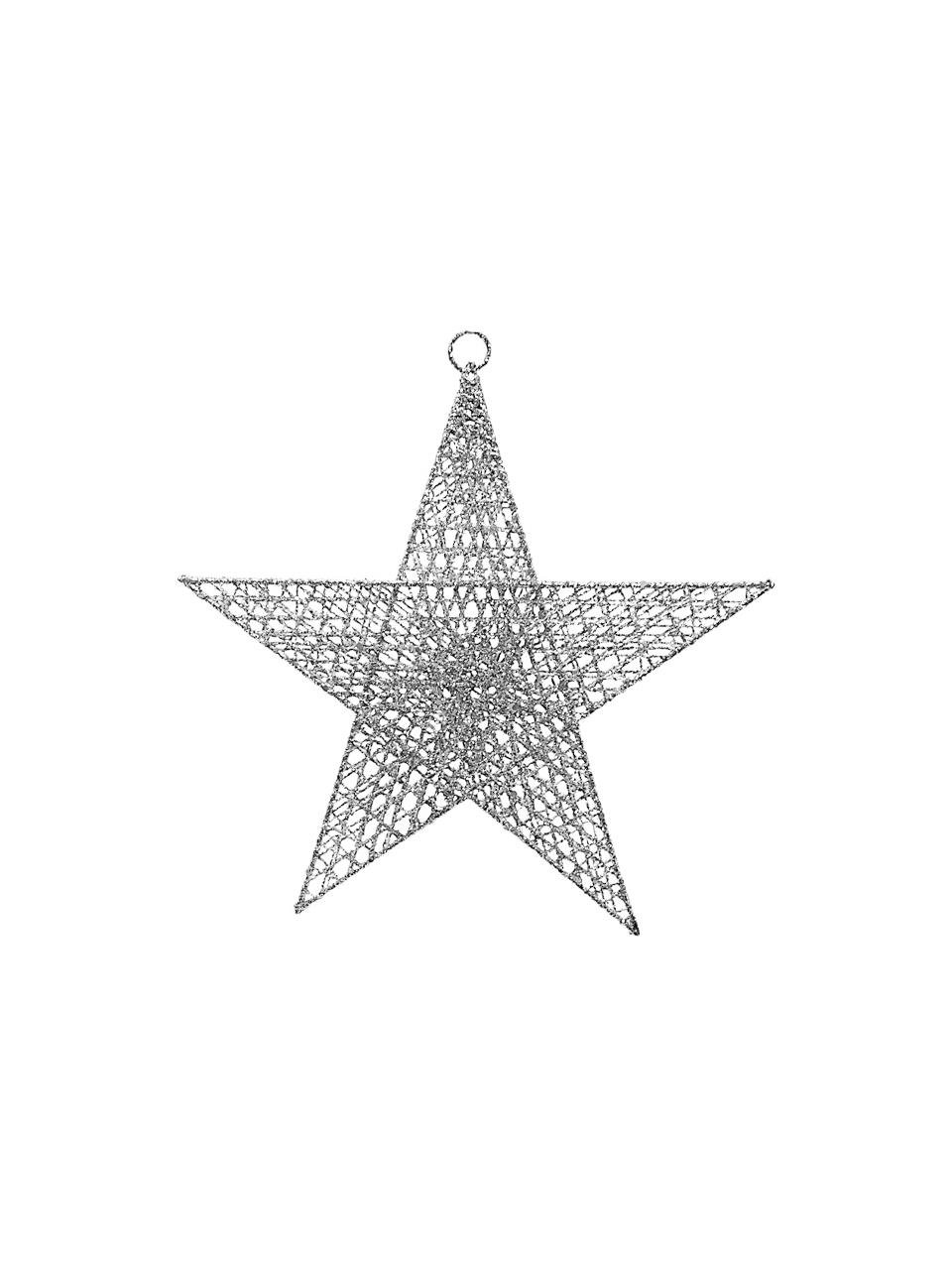 Ramazan Temalı Gümüş Tel Yıldız Duvar & Kapı Süsü 30 cm