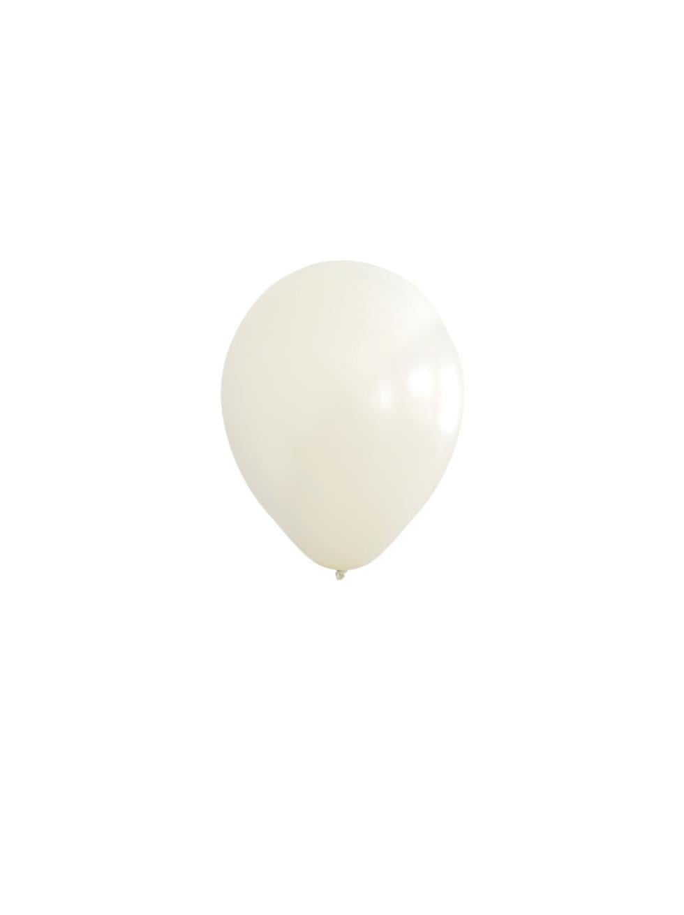 Retro Beyaz Lateks Mini Balon 5 inc 12 cm 10lu