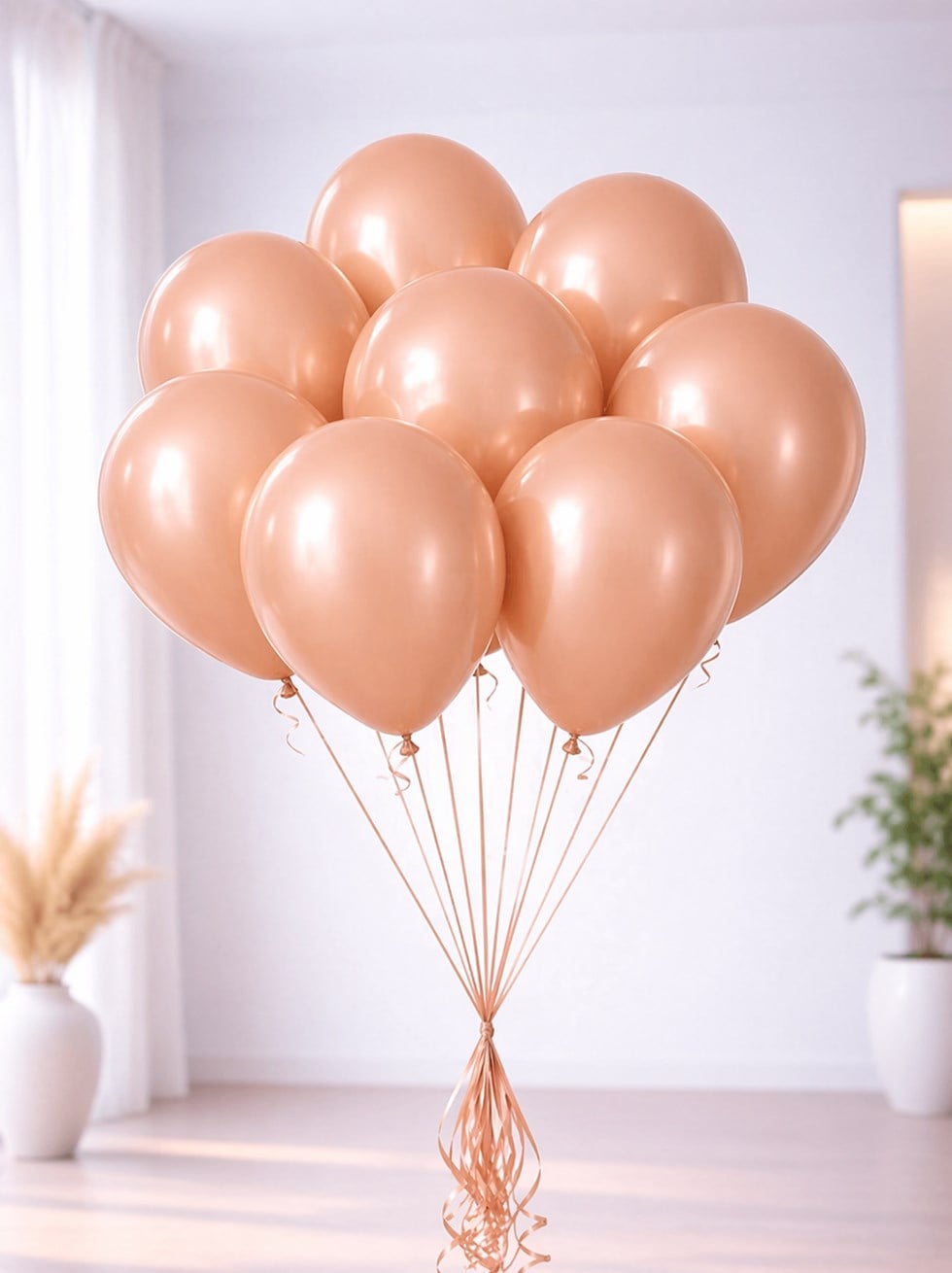 Rose Gold Metalik Balon 10Lu 12