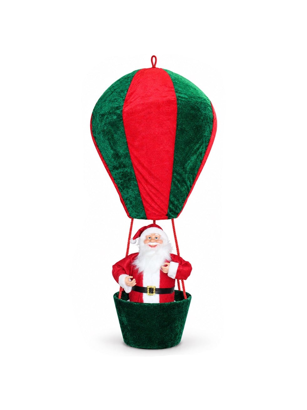 Sıcak Hava Balonlu Noel Baba Büyük Yılbaşı Dekoru 110 cm