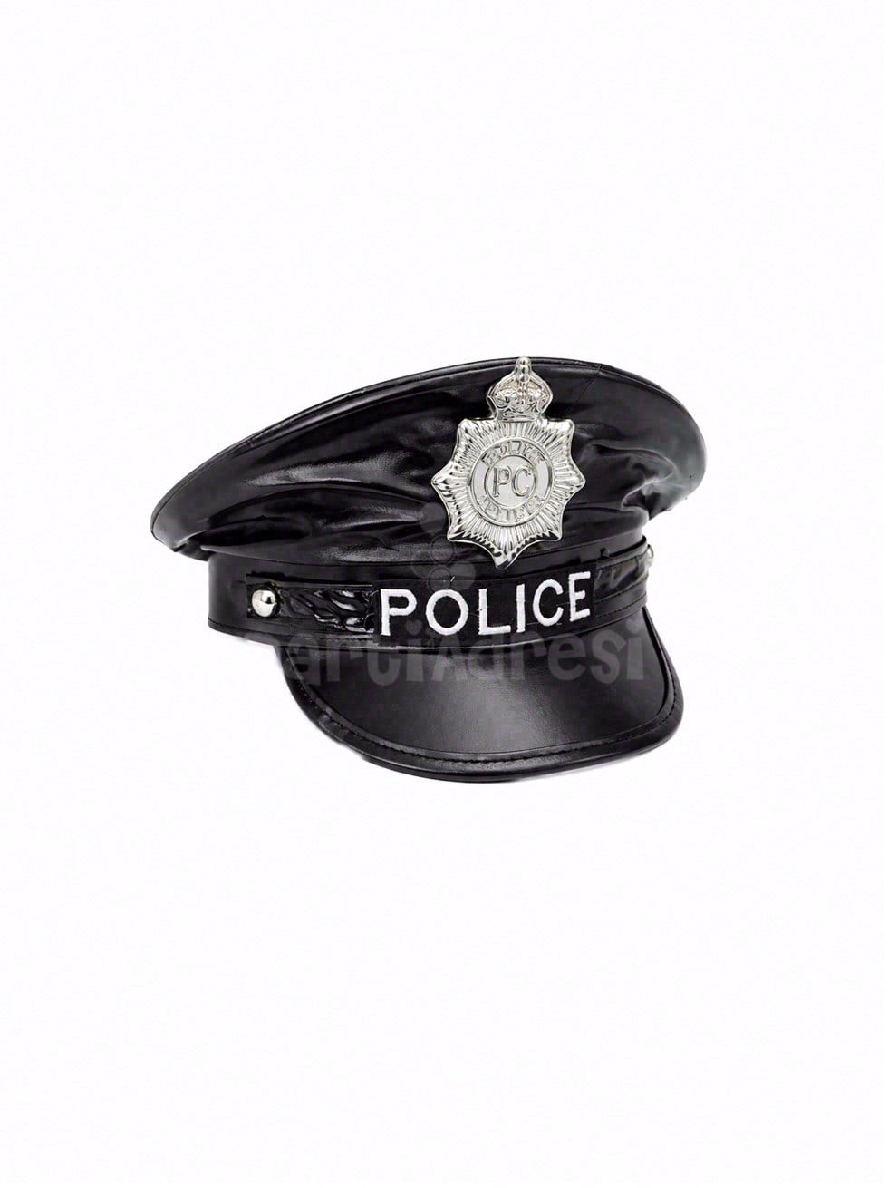 Siyah Polis Şapkası – Halloween Kostüm ve Parti Aksesuarı