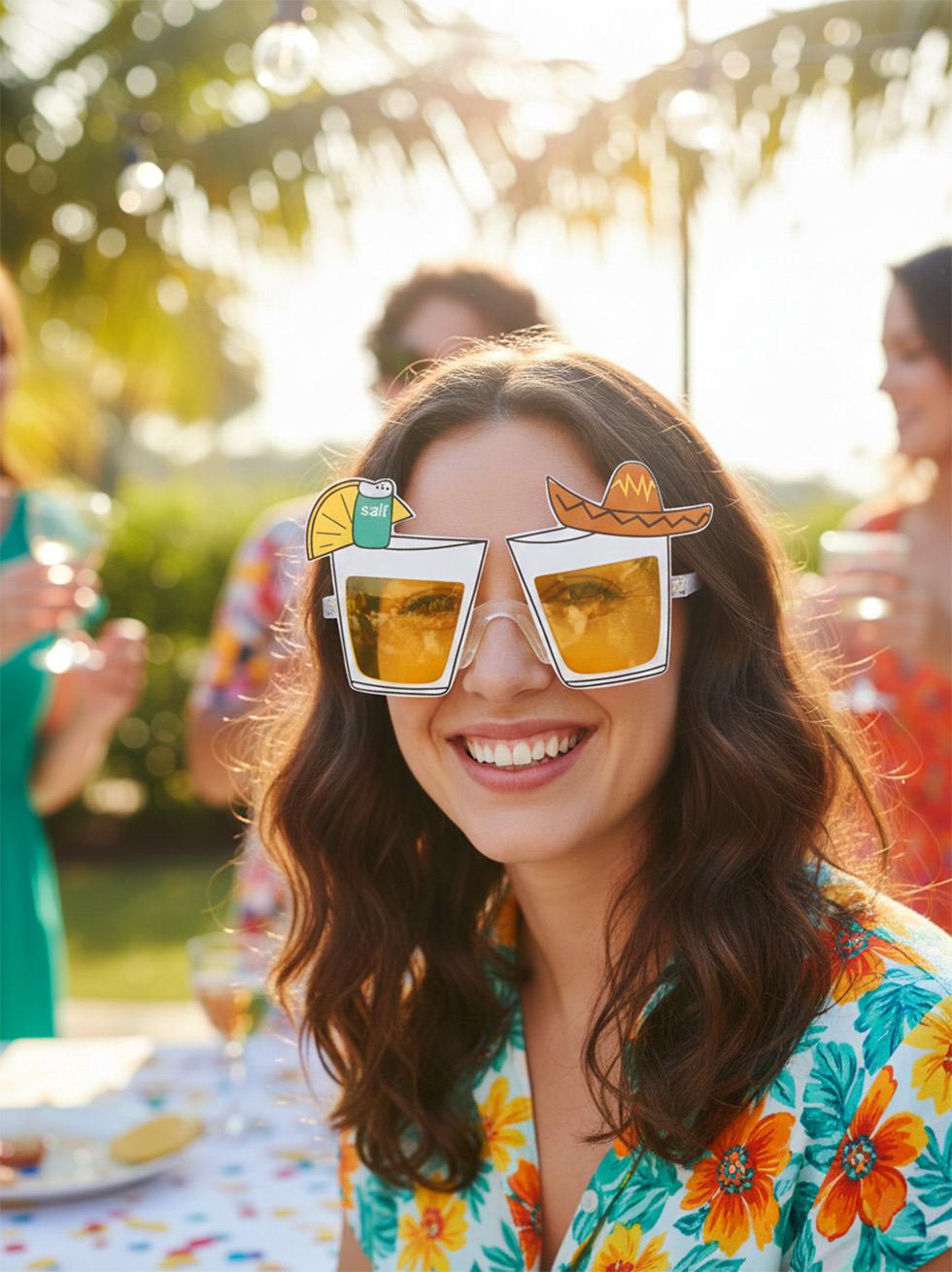 Tropical Tekila Parti Gözlüğü Doğum Günü Parti Aksesuarı