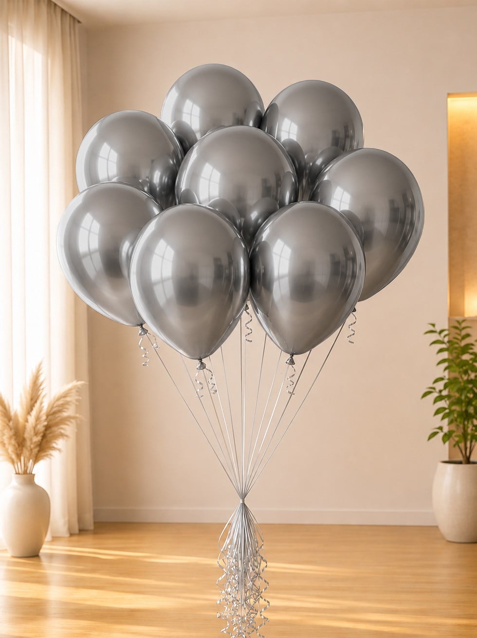 Uzay Gri Krom Balon 12 inc 50li