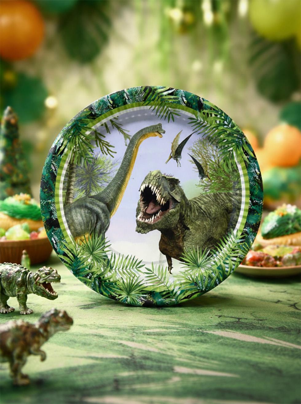 Vahşi Jurassic Parti Tabak 23 Cm 8 Adet