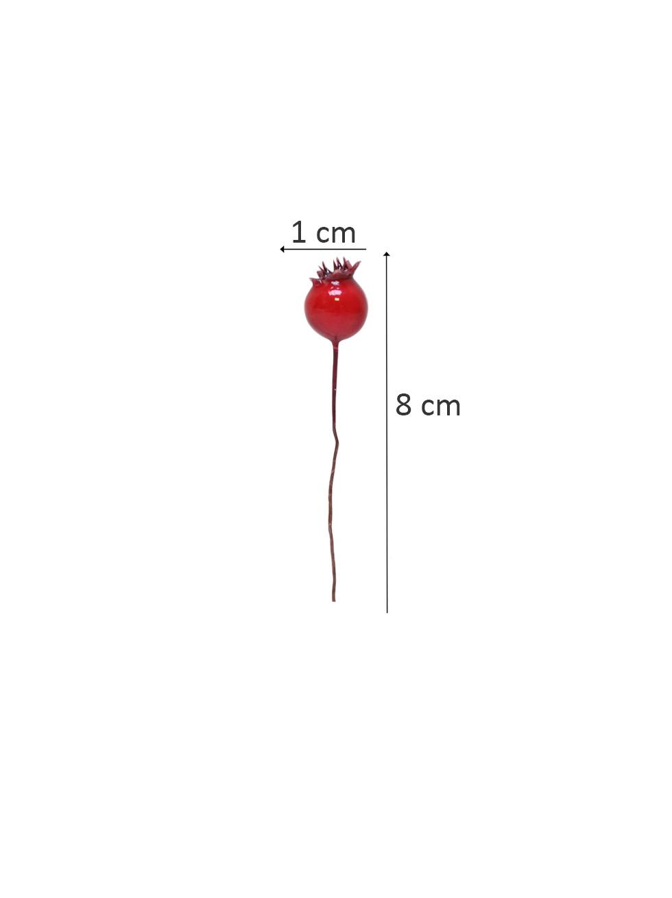 Yılbaşı Ağacı Süsleri Telli Mini Kokina Berry Dekoratif Çam Ağaç Süsü 16lı