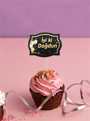 İyi Ki Doğdun Siyah Kürdan 10Lu