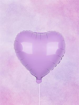 Kalp Folyo Balon Doğum Günü Parti Balonu Makaron Mor 18 inc 45 cm