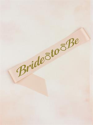 Bride To Be Kuşak Bekarlığa Veda Parti Aksesuarı Rose Üzeri Altın