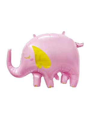 Pembe Fil Folyo Balon Bebek Partisi Balonu 84 cm