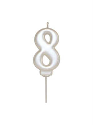 Pasta Mumu 8 Rakam Mum Beyaz