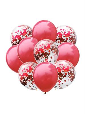 Balon Pulu Metalize Pul Konfeti Kırmızı