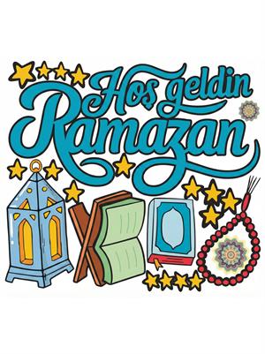 Ramazan Temalı Çift Taraflı Sticker Seti 151 Parça