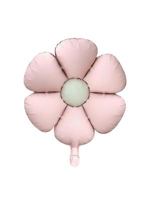 Retro Pembe Papatya Folyo Balon Doğum Günü Parti Balonu 60 cm