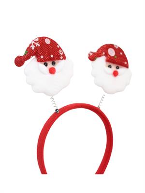 Yılbaşı Parti Tacı Noel Baba Figürlü Taç Kırmızı