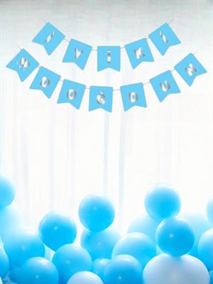 İyi Ki Doğdun Mavi-Gümüş Yazı