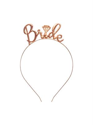 Bride Taç Bekarlığa Veda Parti Tacı Metal Rose Gold
