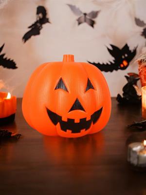Cadılar Bayramı Işıklı Sesli Balkabağı Halloween Parti Dekorasyonu 35 cm