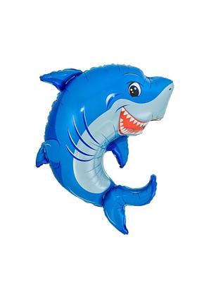 Köpek Balığı Folyo Balon Doğum Günü Parti Balonu Mavi 79 cm