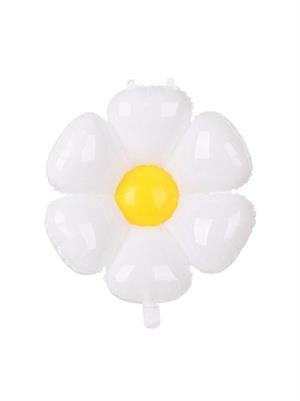 Papatya Folyo Balon Doğum Günü Parti Balonu Beyaz 110 cm