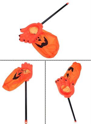 Cadılar Bayramı Balkabağı Figürlü Sopalı Şeker Çantası