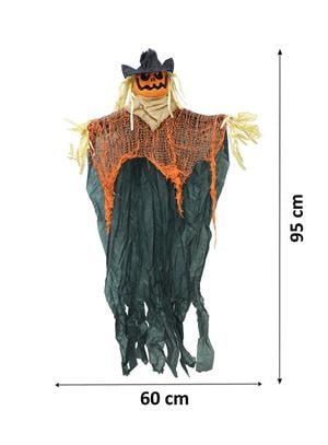 Cadılar Bayramı Balkabağı Korkuluk  Asılabilir Halloween Parti Dekoru 95 cm