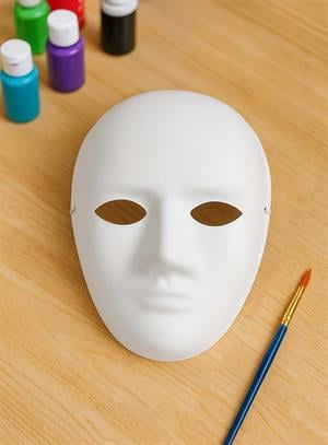 Boyanabilir Karton Maske Hobi ve Etkinlik Maskesi Dıy