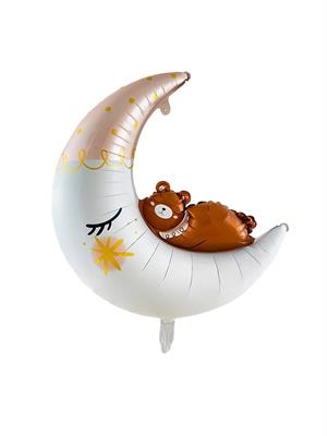 Ay ve Ayı Folyo Balon Parti Balonu 86 cm