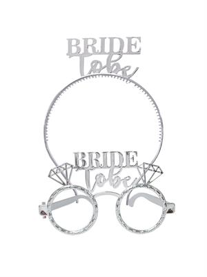 Bride To Be Taç Gözlük Set Bekarlığa Veda Parti Aksesuarı Gümüş