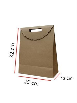El Geçme 25X32 Cm Kraft Çanta 10lu
