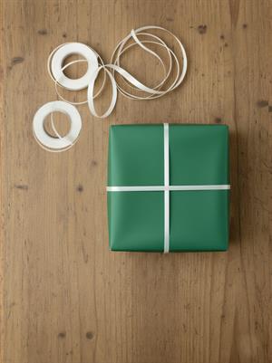 Hediye Paketleme Süsü Dekoratif Rafya Kurdele Beyaz 5 mm