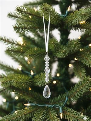 Yılbaşı Ağaç Süsü Lüks Kristal Damla Taşlı Sarkıt Dekoratif Süs 22 cm