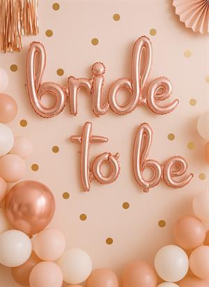 Bride To Be Folyo Balon El Yazılı Bekarlığa Veda Partisi Balonu Rose Gold