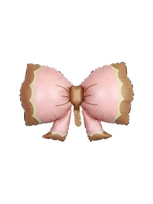 Fiyonk Figürlü Folyo Balon Retro Parti Balonu Pembe 91x60 cm