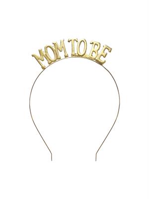 Mom To Be Baby Shower Anne Tacı Metal Gold