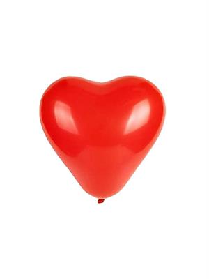 Kalp Balon Kırmızı Lateks 25li