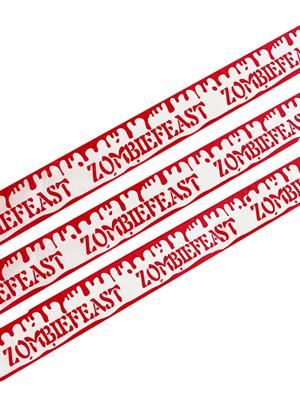 Cadılar Bayramı Uyarı Bantları Halloween Korku Bandı Parti Dekoru Beyaz 6 mt