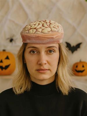 Beyin Figürlü Halloween Parti Şapkası Cadılar Bayramı Kostüm Aksesuarı 