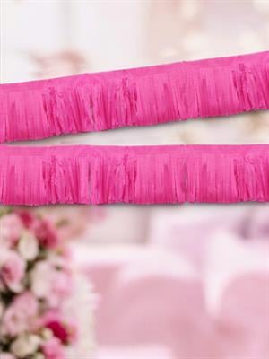 Dekoratif Püskül Süs Parti Arka Plan Süsü Fuşya