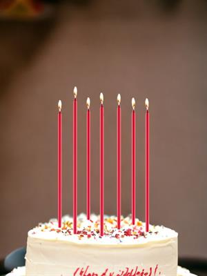 Kırmızı Mum 20 Cm 7Lİ