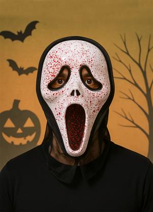 Cadılar Bayramı Kanlı Çığlık Maske Halloween Partisi Kostüm Aksesuarı