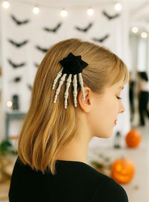 Cadılar Bayramı İskelet El Toka Halloween Parti Aksesuarı