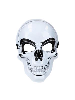 Cadılar Bayramı Işıklı İskelet Maske Halloween Parti Kostüm Aksesuarı